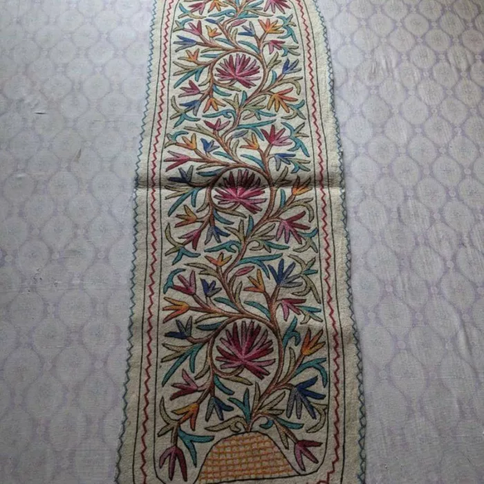 Naseembagh Kashmiri Handmade Namda Runner Rug 6×2ft