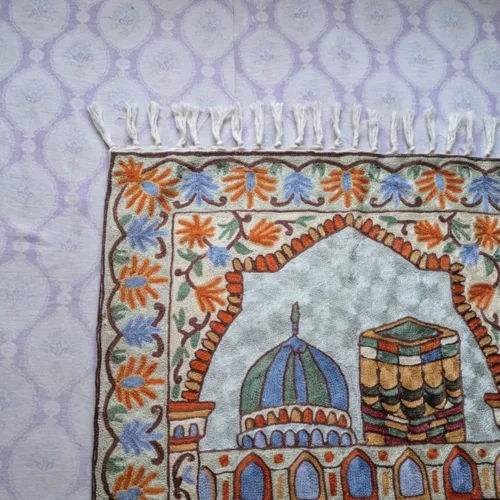 Kashmiri Prayer Mate Silk Stitched 10