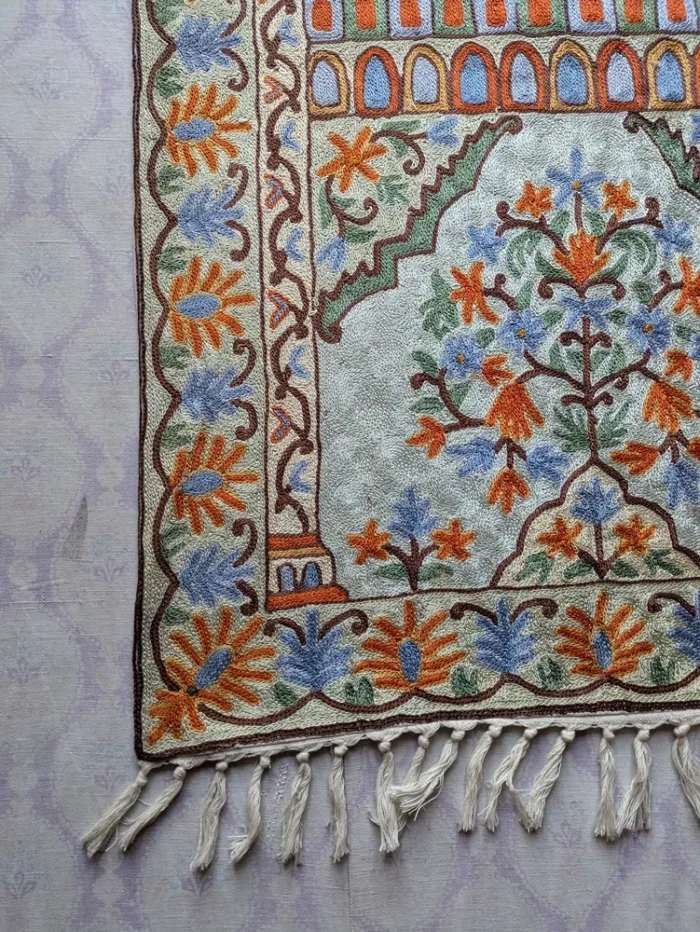 Kashmiri Prayer Mate Silk Stitched 12 jpg