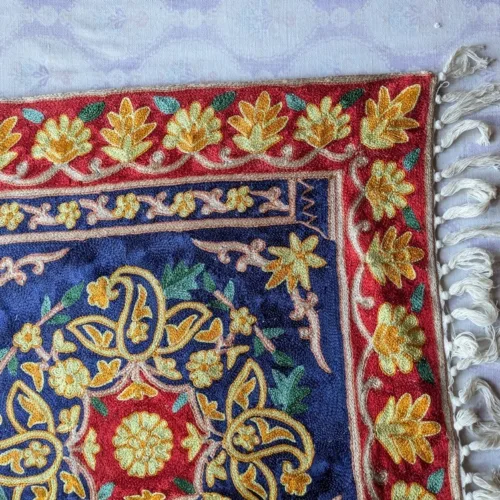 Kashmiri Prayer Mate Silk Stitched 19