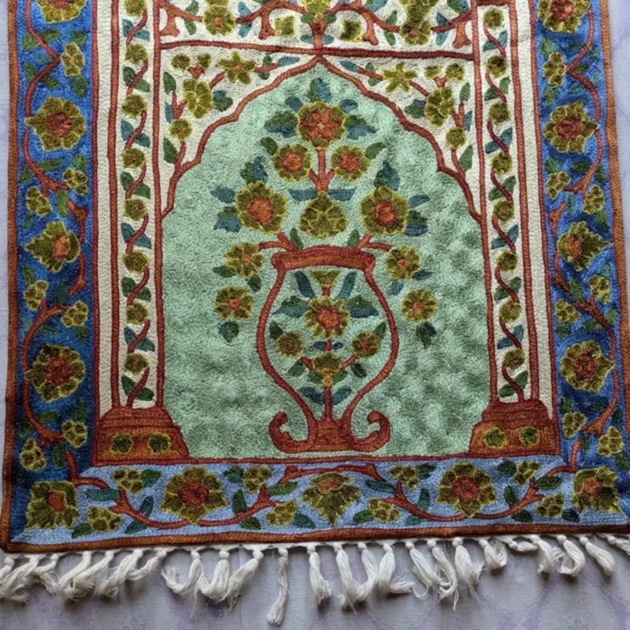 Kashmiri Prayer Mate Silk Stitched 2 jpg