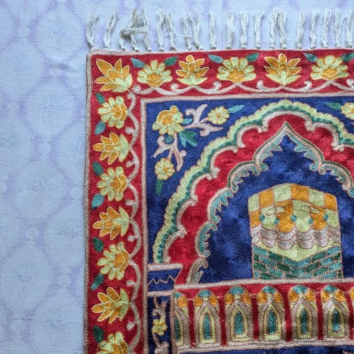 Kashmiri Prayer Mate Silk Stitched 20