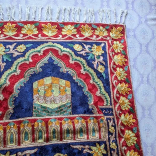 Kashmiri Prayer Mate Silk Stitched 21