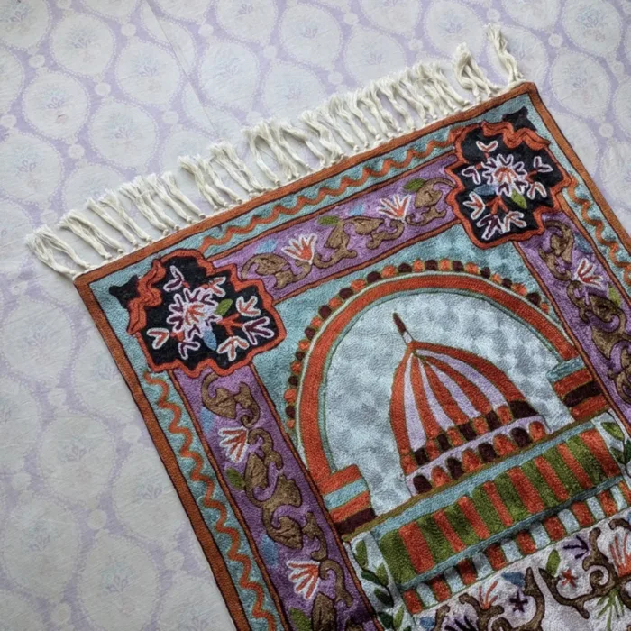 Kashmiri Prayer Mate Silk Stitched 25 jpg