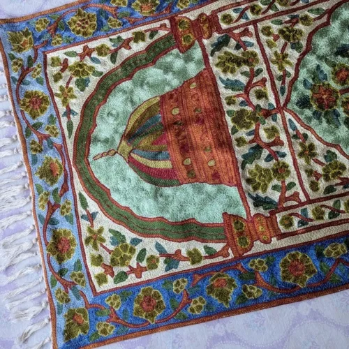 Kashmiri Prayer Mate Silk Stitched 3