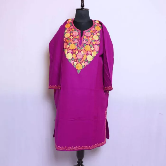 Kashmiri feran dress female winter 12 1 jpg