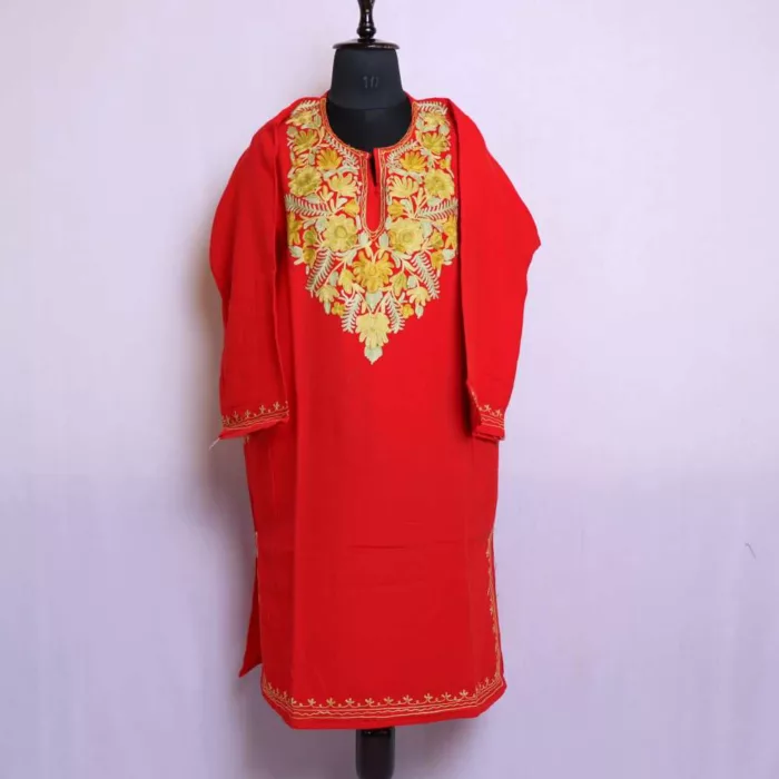 Kashmiri feran dress female winter 27 jpg