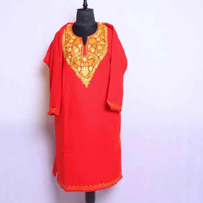 Kashmiri feran dress female winter 39 1 jpg