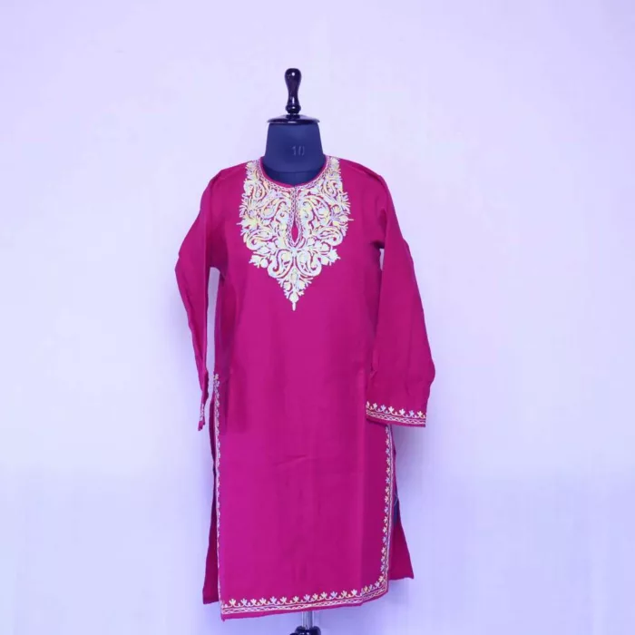 Kashmiri firan female pink 20241011 03 jpg