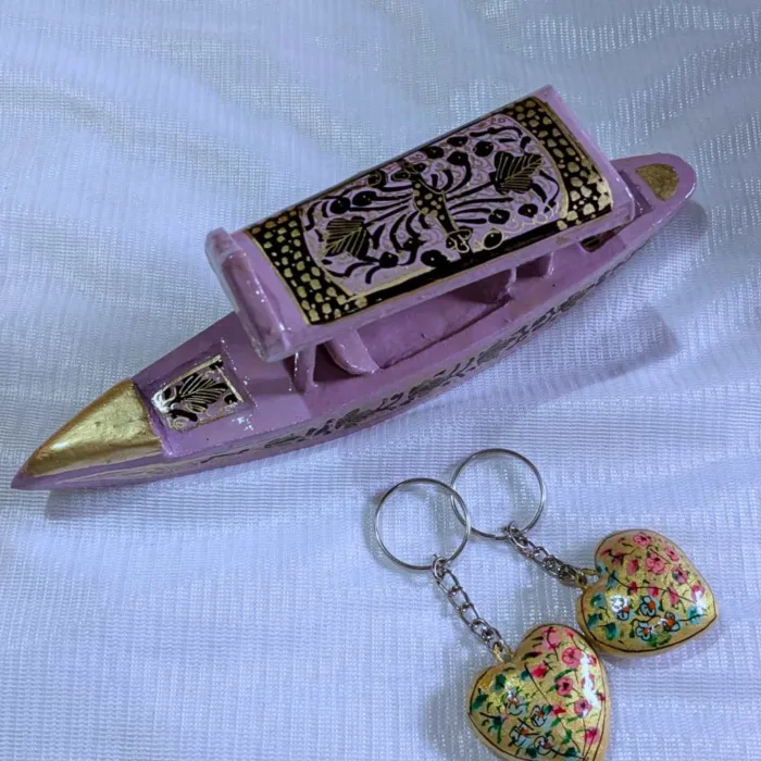 Kashmiri paper machie keychain clutch24