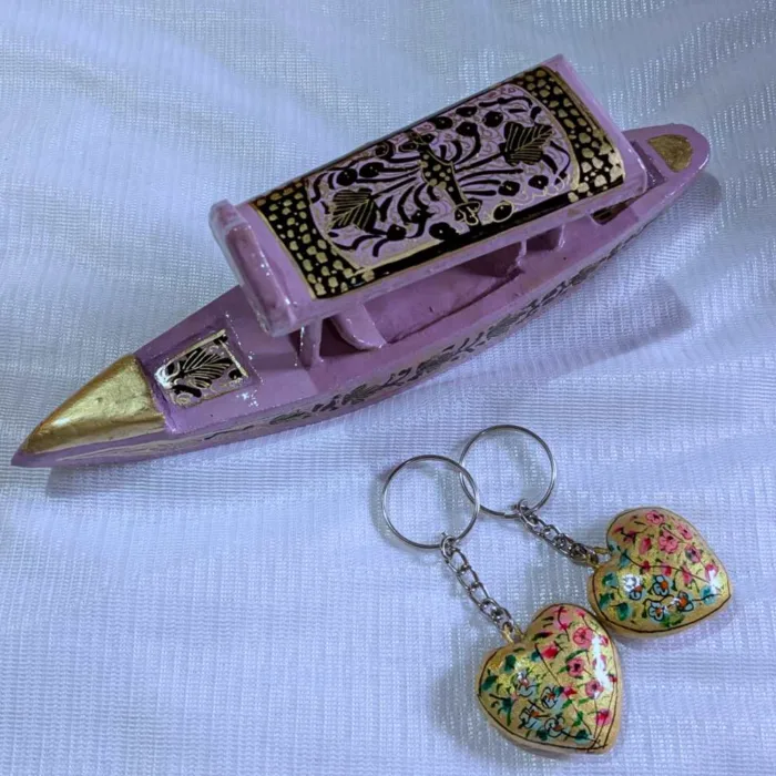 Kashmiri paper machie keychain clutch25