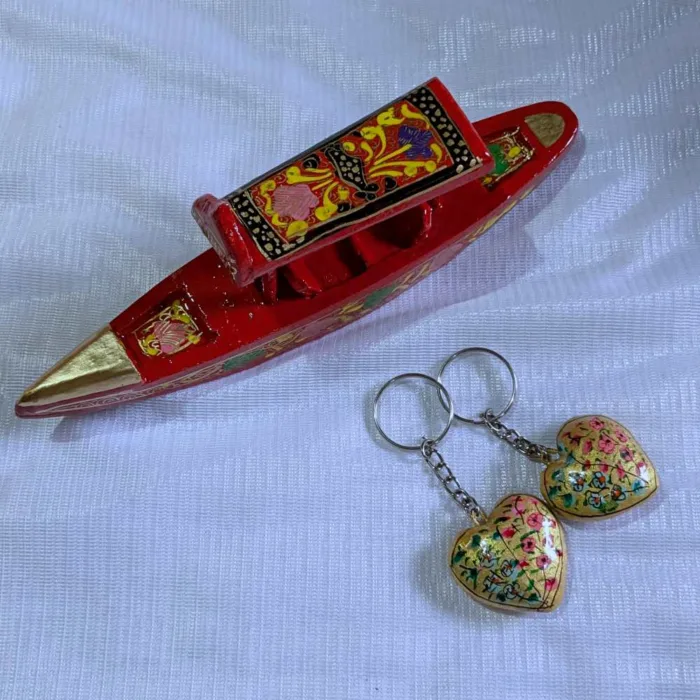 Kashmiri paper machie keychain clutch26