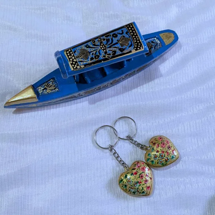 Kashmiri paper machie keychain clutch30