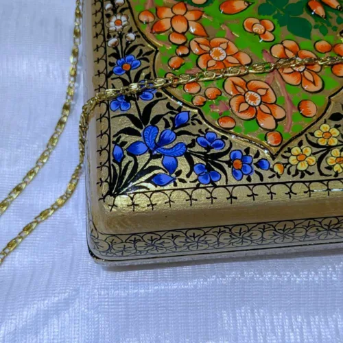 Kashmiri paper machie keychain clutch38