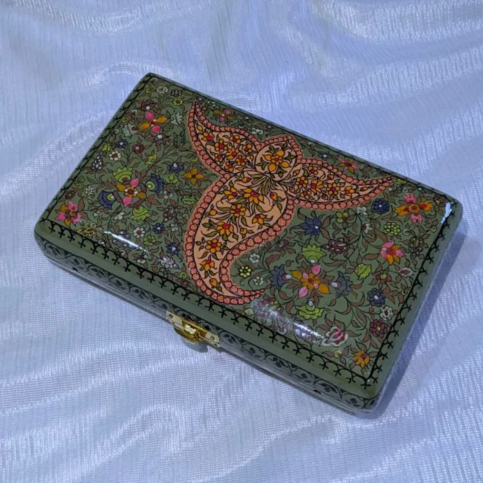 Kashmiri paper machie keychain clutch39