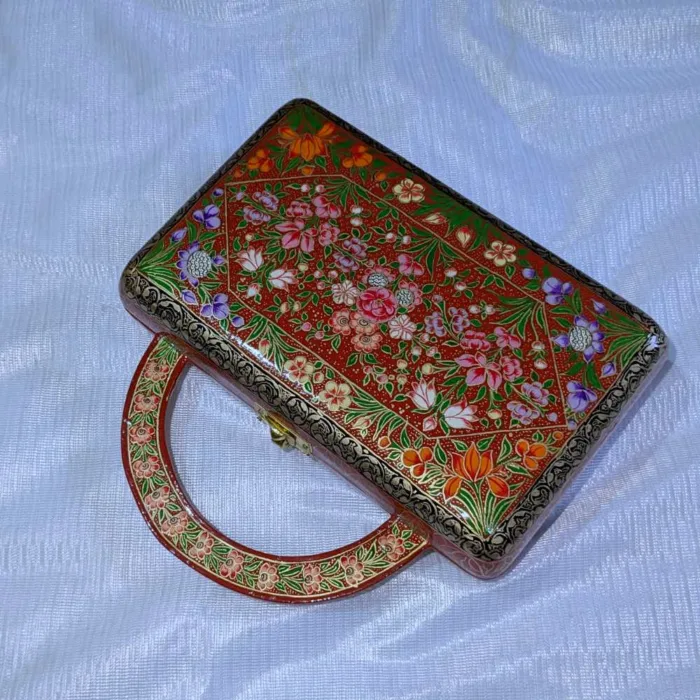 Kashmiri paper machie keychain clutch43