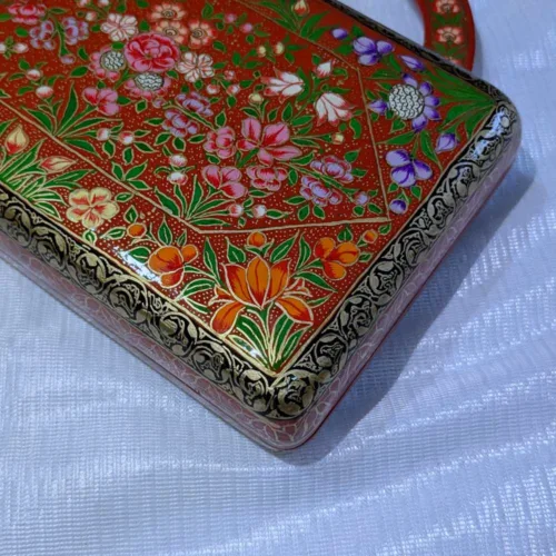 Kashmiri paper machie keychain clutch45