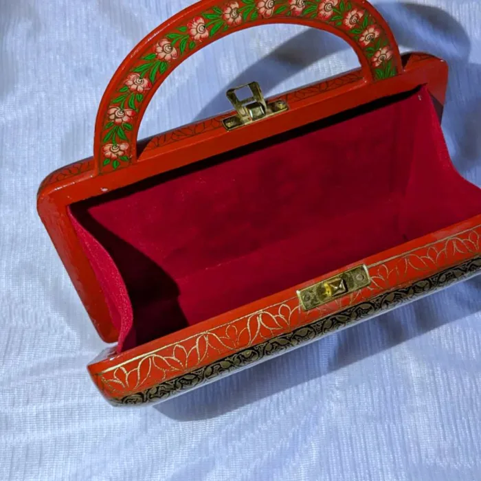 Kashmiri paper machie keychain clutch46