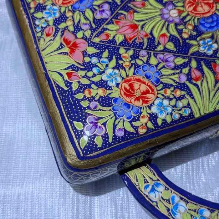 Kashmiri paper machie keychain clutch50