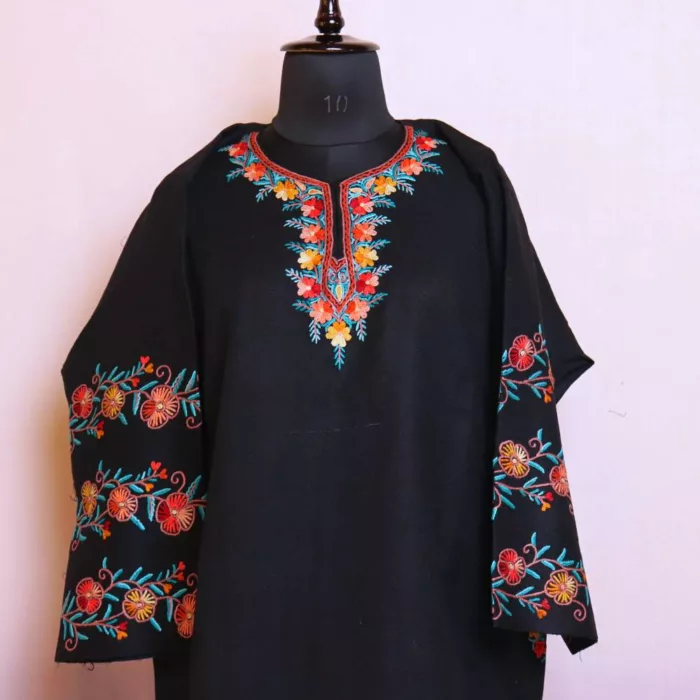 Kashmiri pheran designer hand aari embroidery 20241004 11 jpg