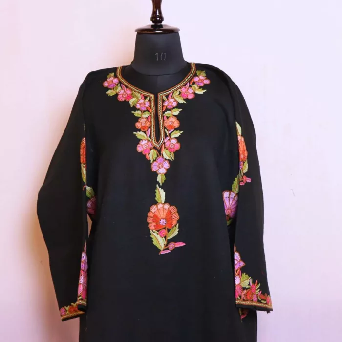 Kashmiri pheran designer hand aari embroidery 20241004 15 jpg