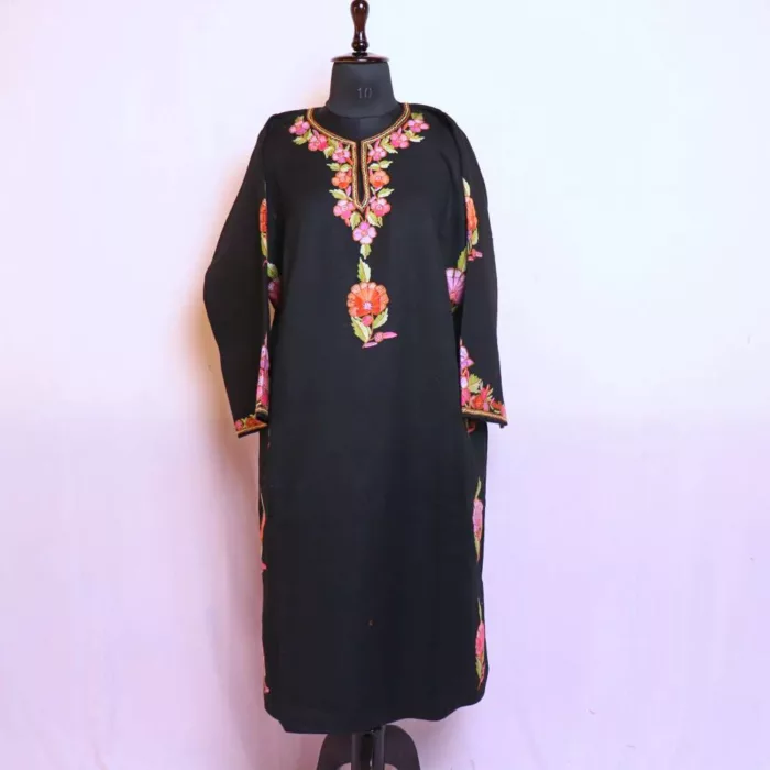 Kashmiri pheran designer hand aari embroidery 20241004 16 jpg