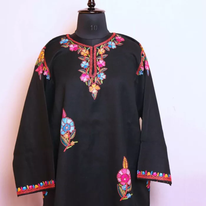 Kashmiri pheran designer hand aari embroidery 20241004 19 jpg