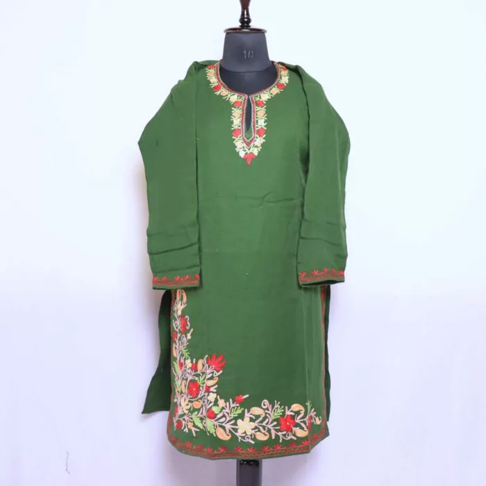 Kurtas Woolen Online female budget friendly kashmiri 04 jpg