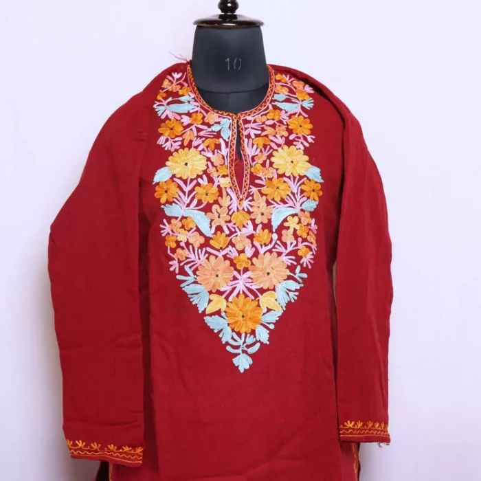 Kurtas Woolen Online female budget friendly kashmiri 09