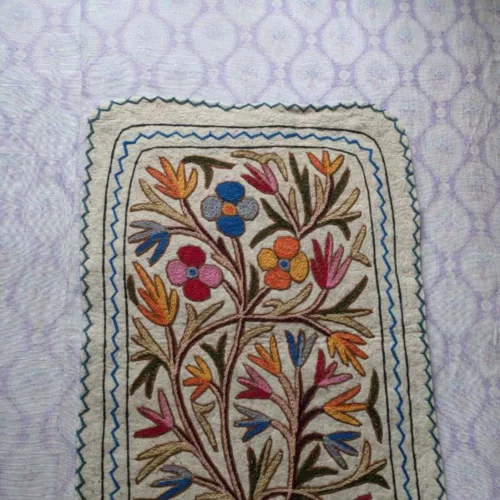 Namda Kashmiri Rug Runner Beautiful Embroidery 3