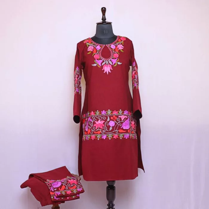 Woolen coord sets kashmir embroidery aari 20241006 09 jpg