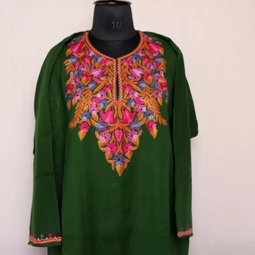 dark green aari pheran 3