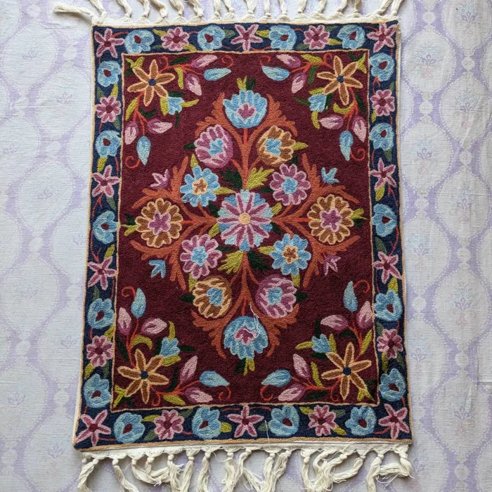 kashmiri kids prayer rug