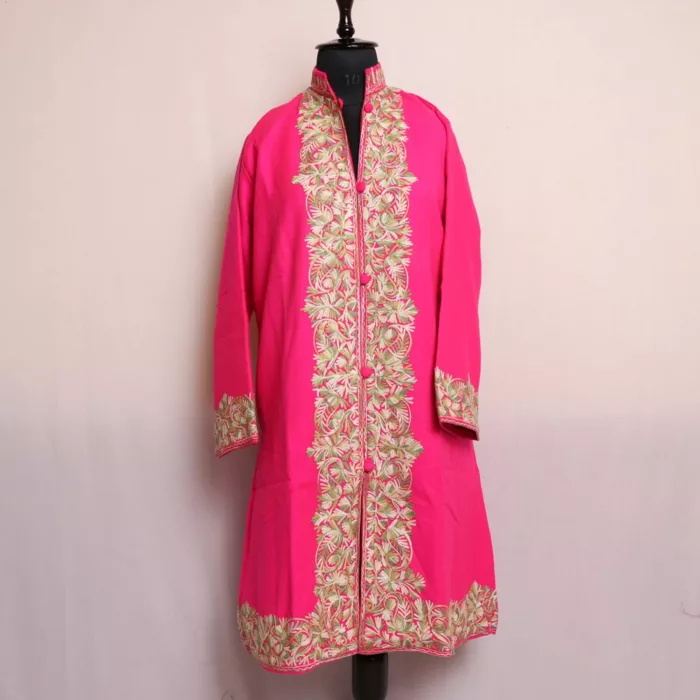 pink cashmilon jacket aari 1 jpg