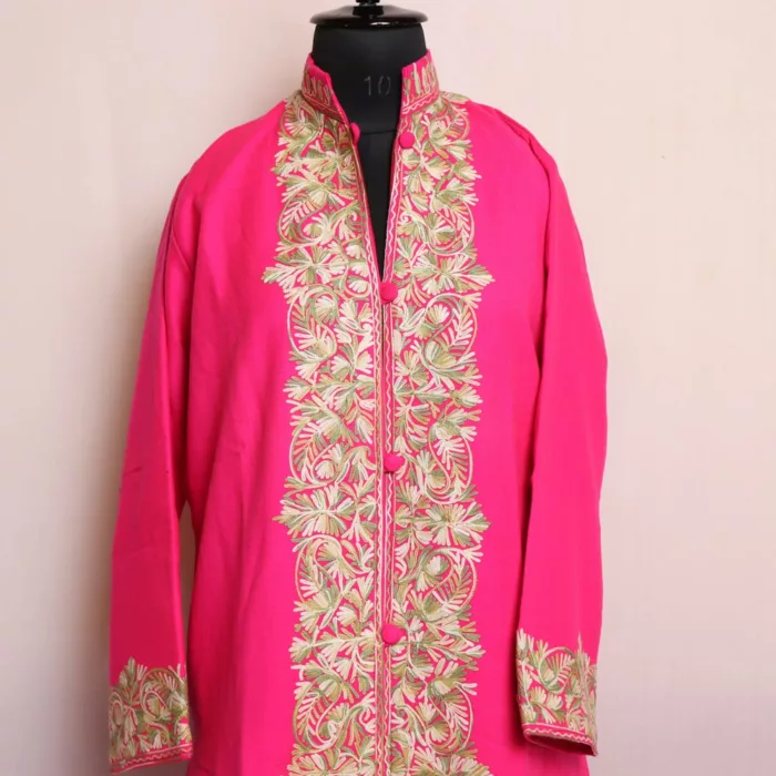 pink cashmilon jacket aari 2 jpg