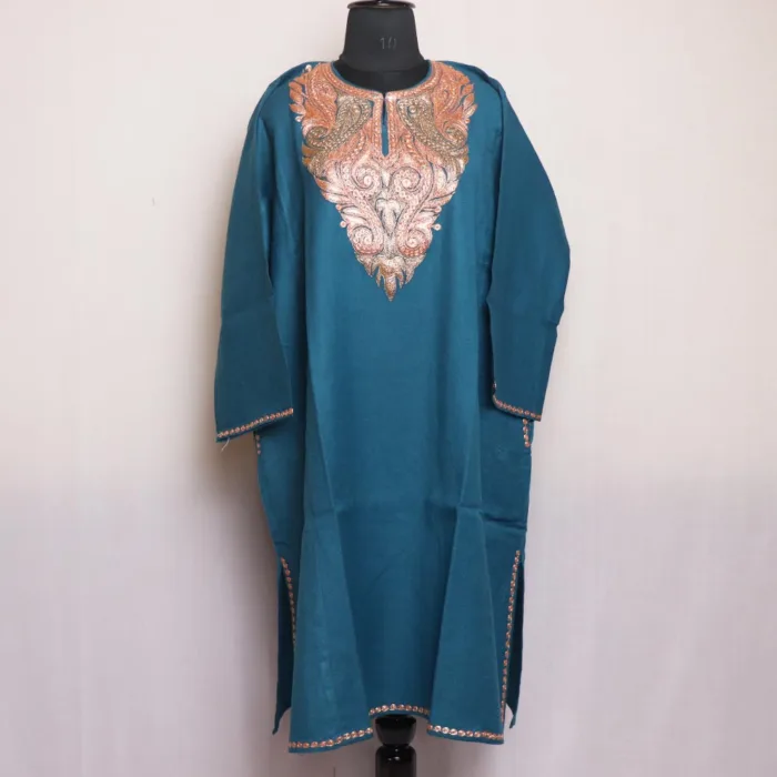 tilla pheran dress kashmiri raffal wool gyawun 25 jpg