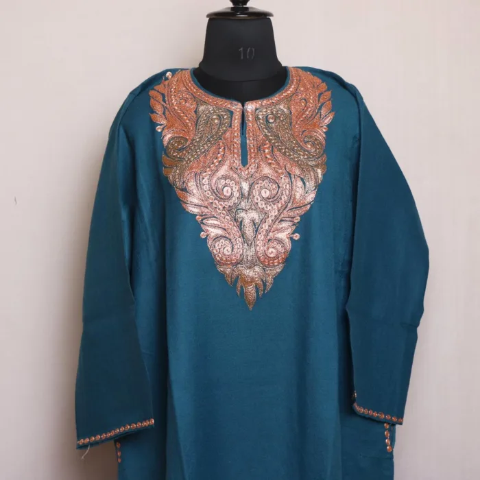 tilla pheran dress kashmiri raffal wool gyawun 26 jpg