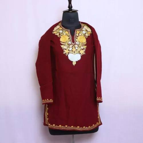 woolen short kashmiri kurta online 20241015 10