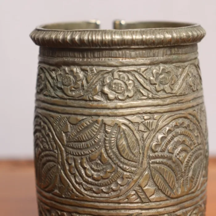 Cuff Bracelet Bangles kashmiri traditional antique silver piece 1