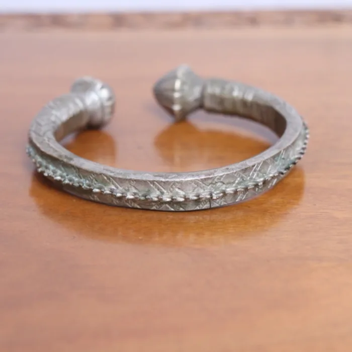 Cuff Bracelet Bangles kashmiri traditional antique silver piece 20