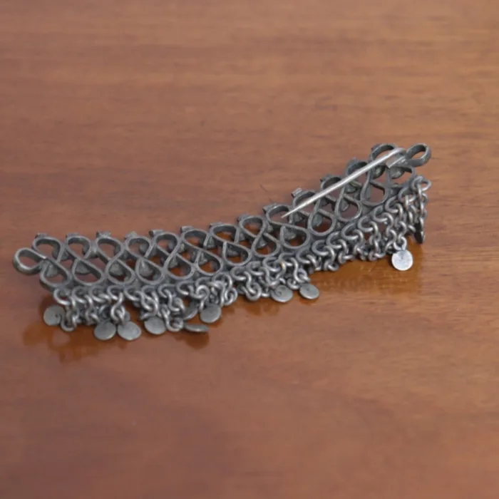 Hair Clip Kashmiri Traditional Antique Silver 2