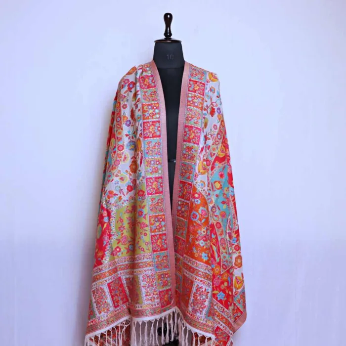 Kani weaving Stoles Dupatta 05