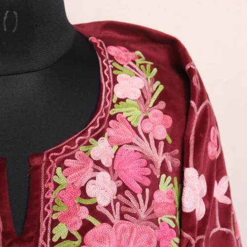 Kashmiri Feran Dress with embroidery buy 12