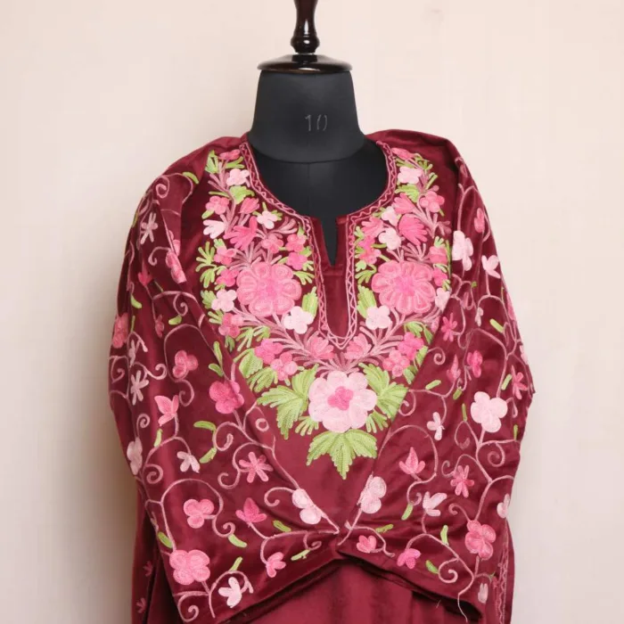 Kashmiri Feran Dress with embroidery buy 13