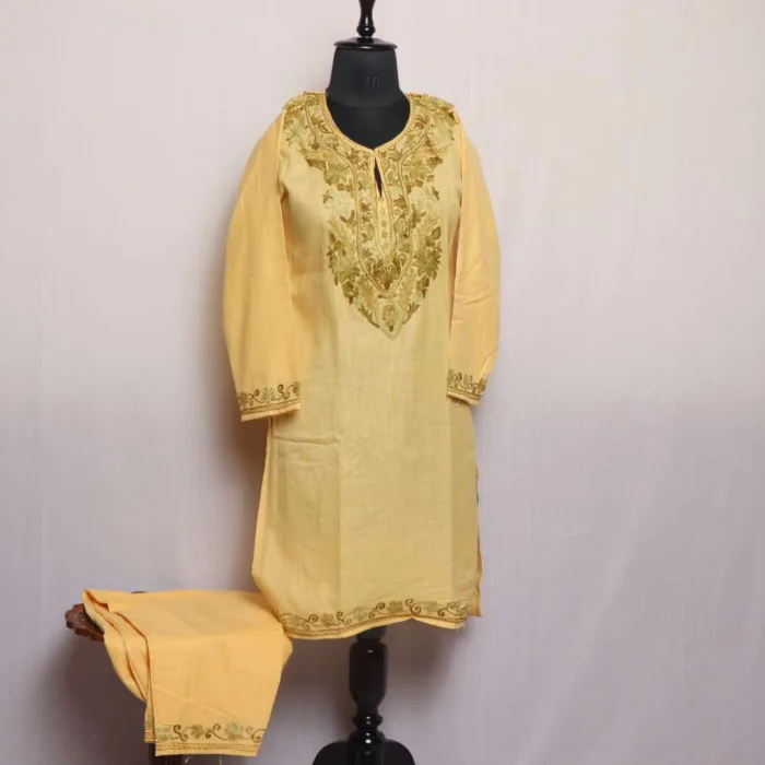 Kashmiri coord set with embroidery 03 jpg