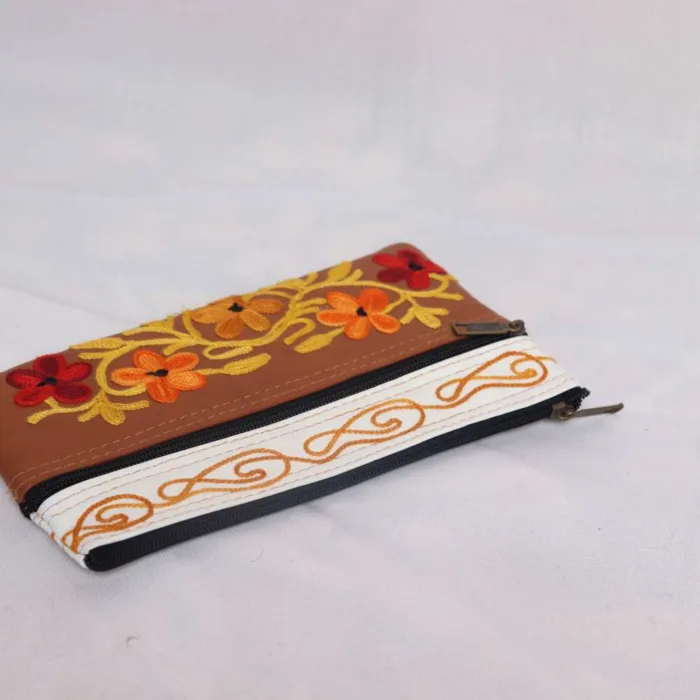 Kashmiri embroidery zip pouch bag 10 jpg