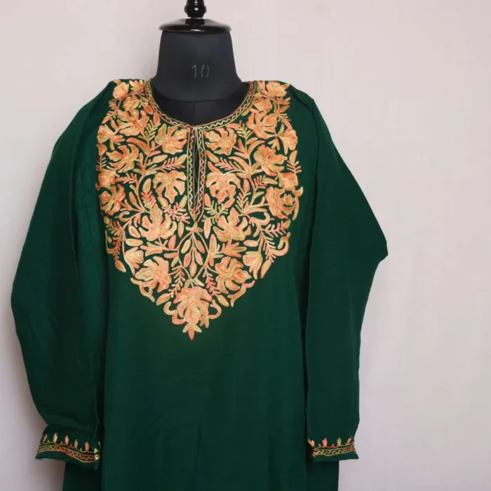 Kashmiri feran with embroidery 03