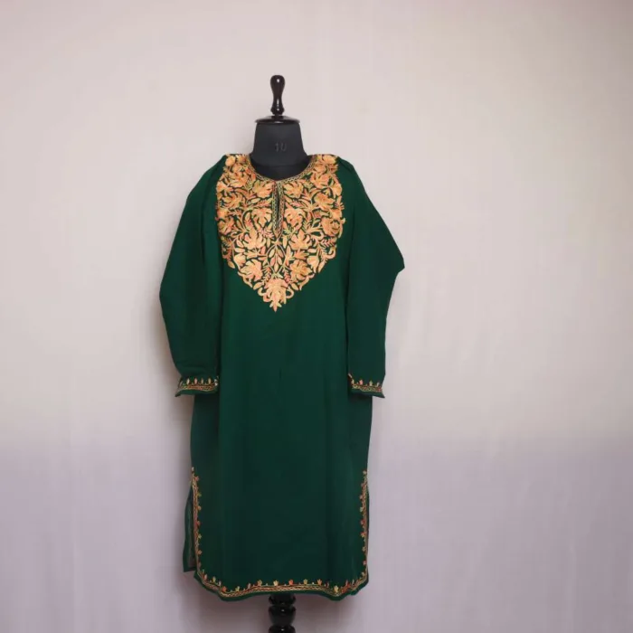 Kashmiri feran with embroidery 04 jpg