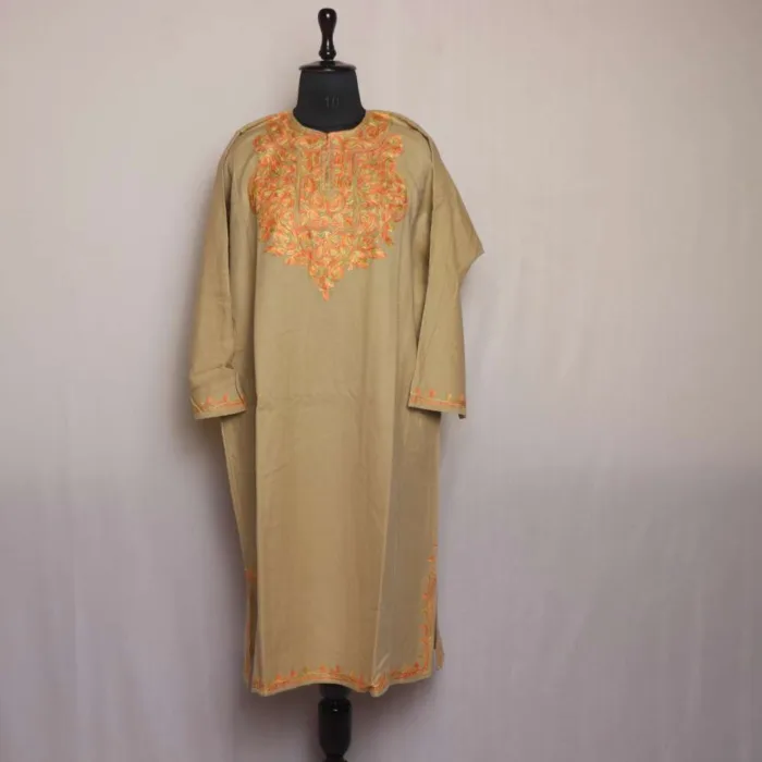 Kashmiri feran with embroidery 07 jpg