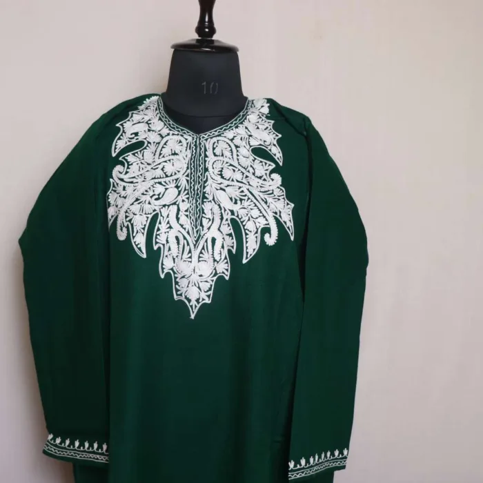 Kashmiri feran with embroidery 12 jpg